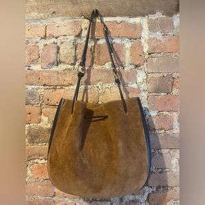 Tory Burch Suede Bucket Bag